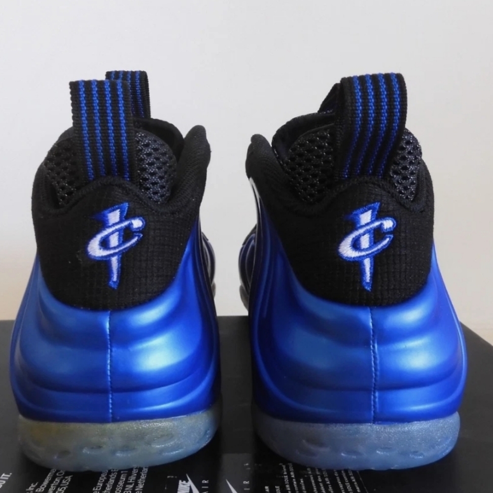NWT Nike Men's Blue and Black Foamposite 1 Sneakers - Picture 6 of 9